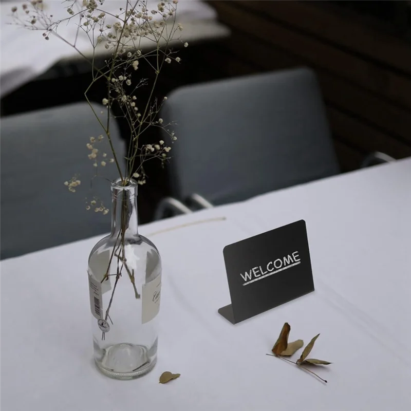 20Pcs Table Signs Food Board Buffet Party Labels Message Blackboard Chalk Table Display Price Tabletop