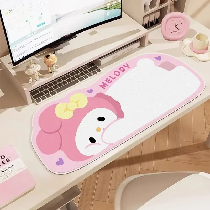 

Kawaii Sanrio Kuromi Mouse Pad Kitty Cat Large Gaming Non-Slip Keyboard Mouse Pads Waterproof Durable Computer Pad Desktop Mat
