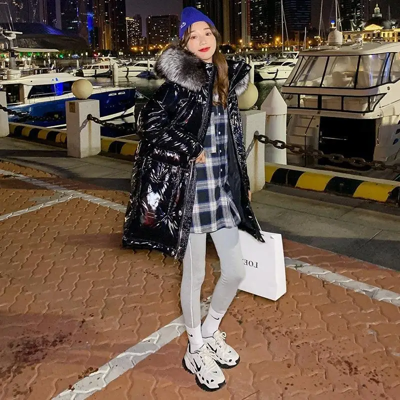 Piumino invernale da donna nuovo 2025 Giacca impermeabile antivento con cappuccio per pendolari allentata