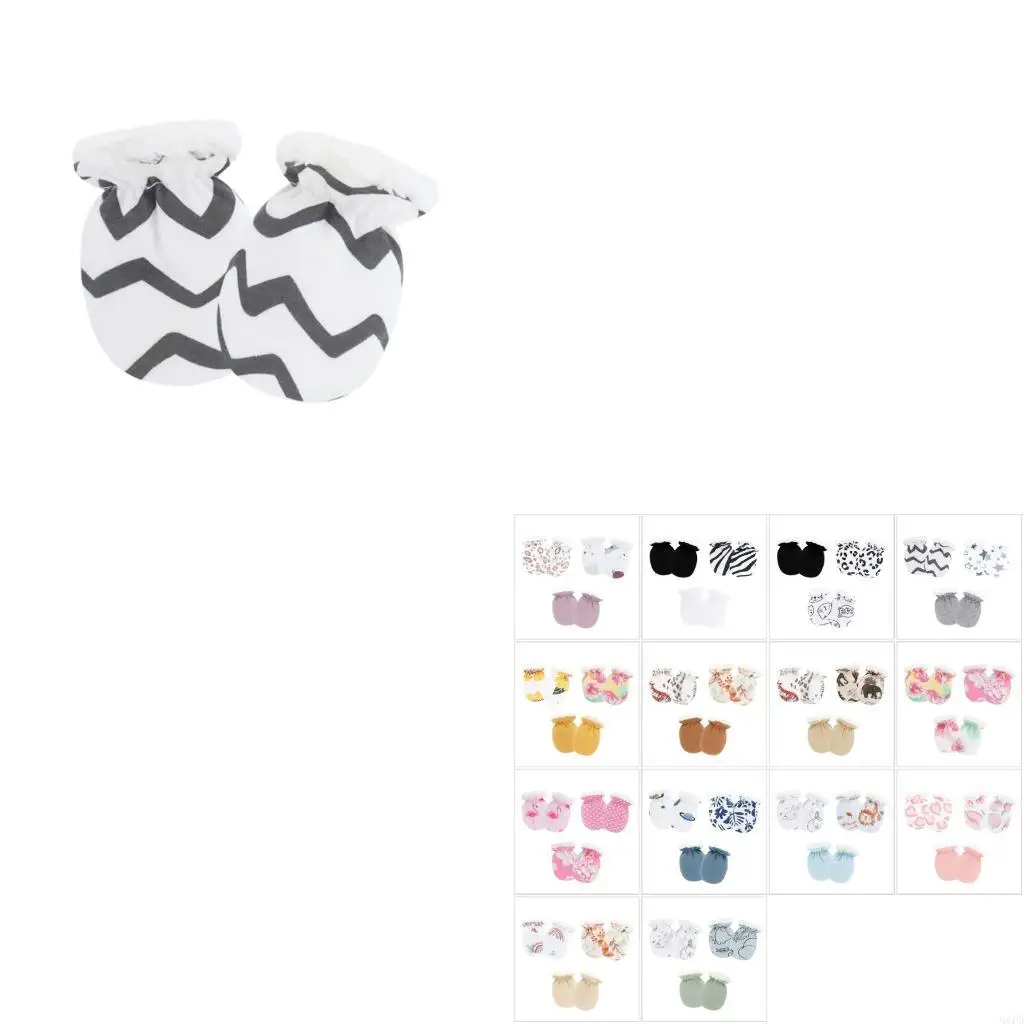 

3 пары детских перчаток с полным пальцем, утолщенные теплые варежки, перчатки для новорожденных