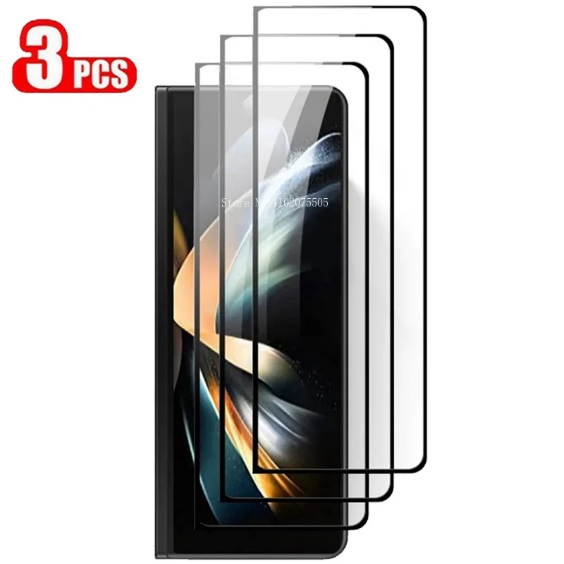 3PCS Tempered Glass For Samsung Galaxy Z Fold 5 9H Protective Glass Front Screen Protector for Samsung Z Fold 4 3 Z Fold5  A60