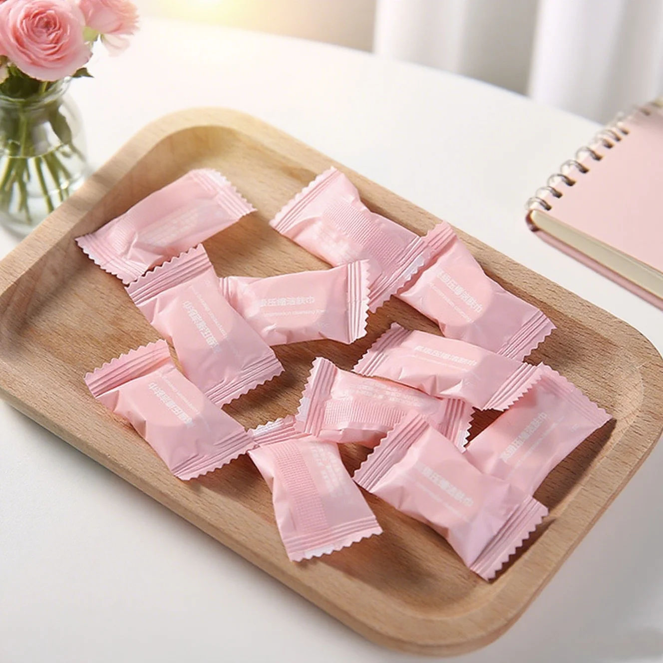 

20 шт. портативное одноразовое сжатое полотенце в индивидуальной упаковке для чистки лица, мягкое сжатое полотенце для протирания рук, салфетки для макияжа