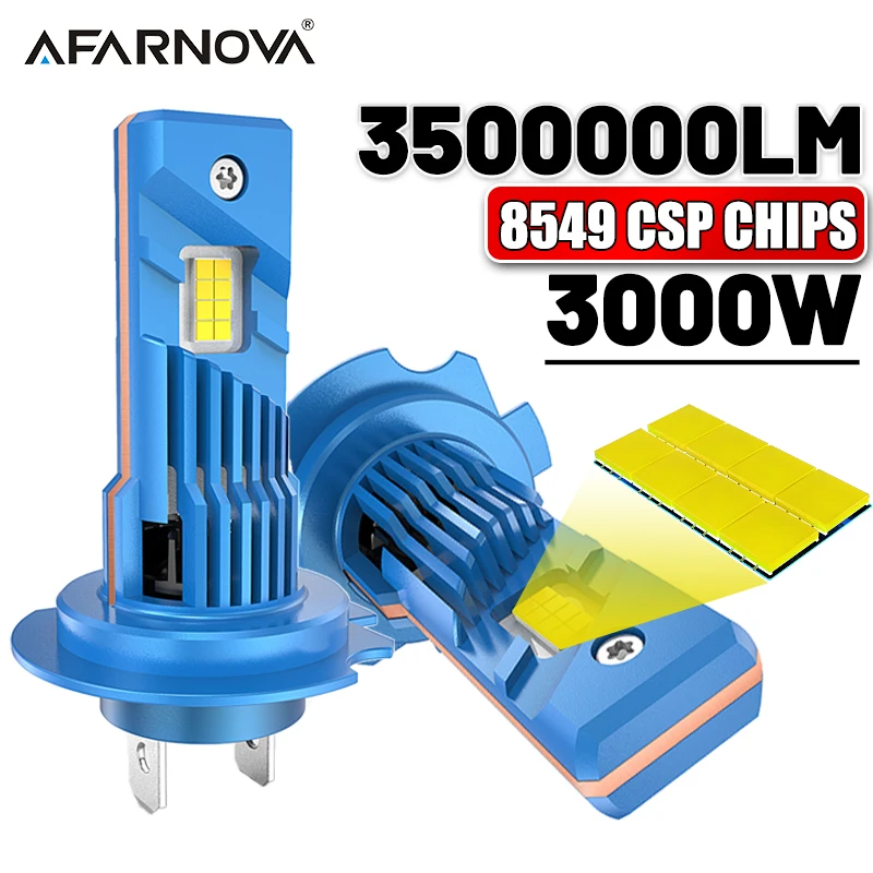 

3000W H7 LED Headlight Bulbs Canbus Auto lamp 3500000LM CSP CHIP Turbo 6500K 12V Mini Size light H7 Led Car Headlamp Plug&Play