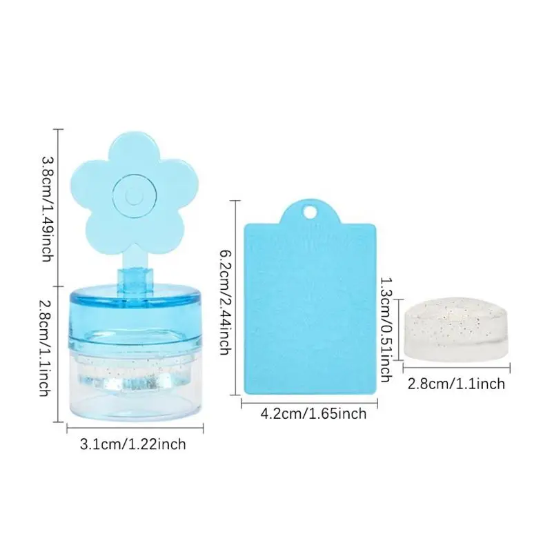 1 set bloemvorm nagel stamper doorzichtige siliconen kop manicure schraper overdracht sjablonen afdrukken kits nail art stempelplaten