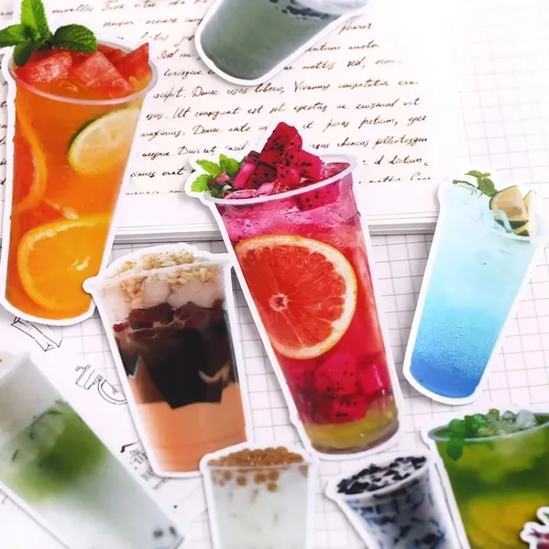 22pcs Cute Kawaii Milk tea Drink Stickers Decal For Phone Car Case Laptop Album diary Backpack