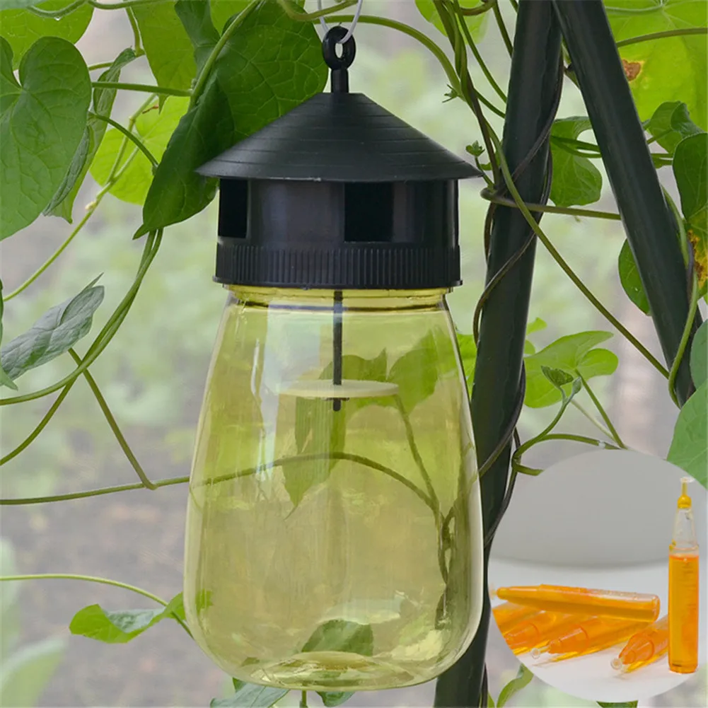 1pcs Wasp Trap Fruit Fly Flies Insect Bug Hanging Honey-trap Catcher Killer No-poison Hanging Tree Pest Control Tool