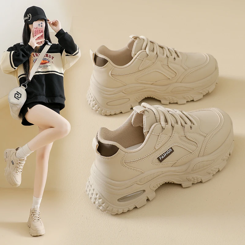 Dad sneakers for women, sporty and casual, outdoor stylish high-quality shoes, non-slip and wear-resistant, K610-1