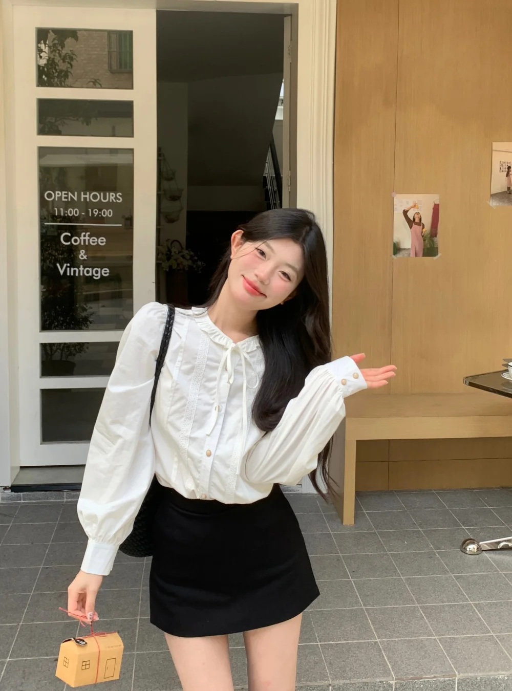 

Женская рубашка во французском стиле с длинными рукавами и бантом, белая, стройнящая, в стиле Gentle Wind, модная, универсальная, весенняя.