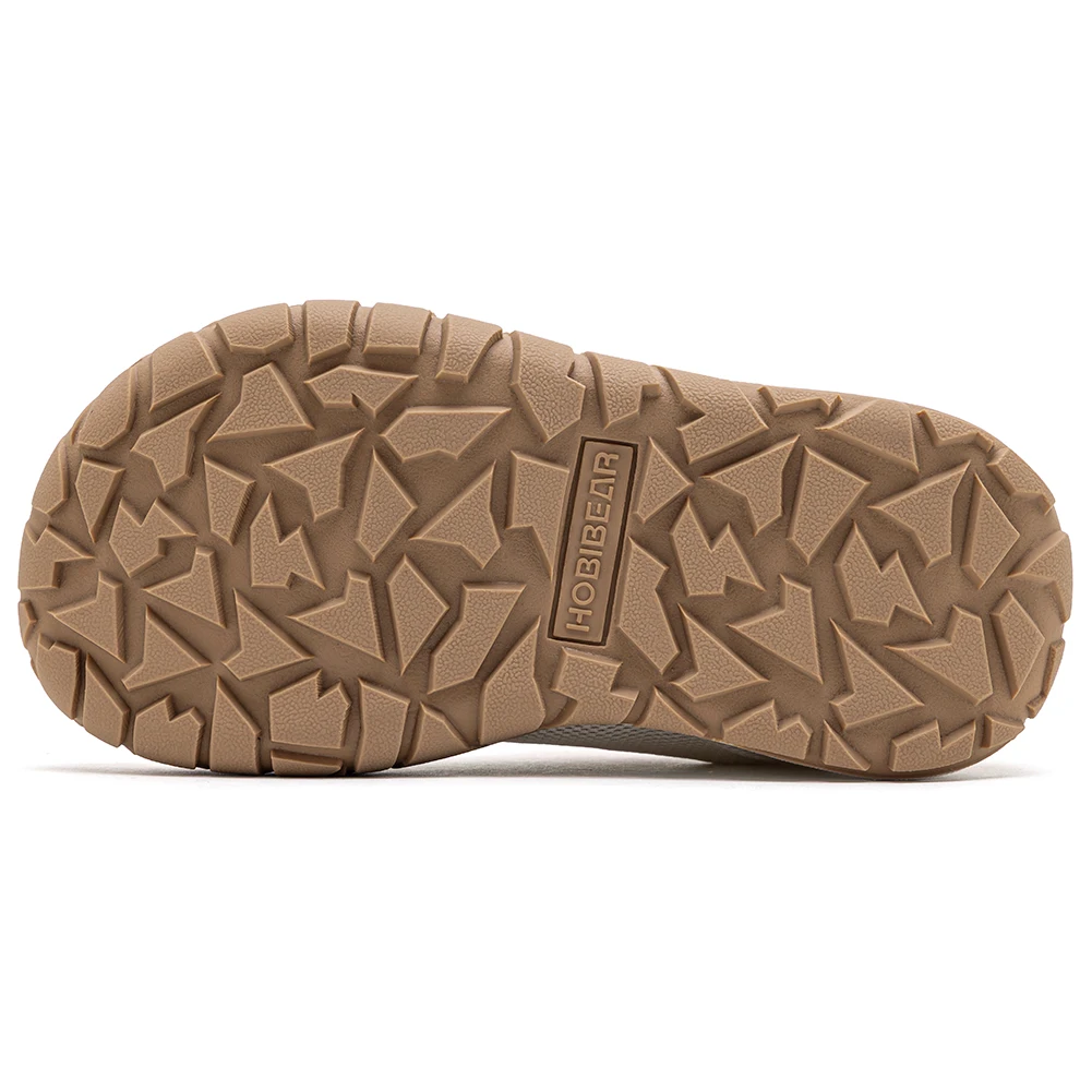 HOBIBEAR Kleinkind-Sneaker mit breiter Zehenpartie, Wanderschuhe, Trekking- und Outdoor-Wanderschuhe, mit Klettverschluss, Kunstleder-Mesh-Laufsneaker – Detail 7