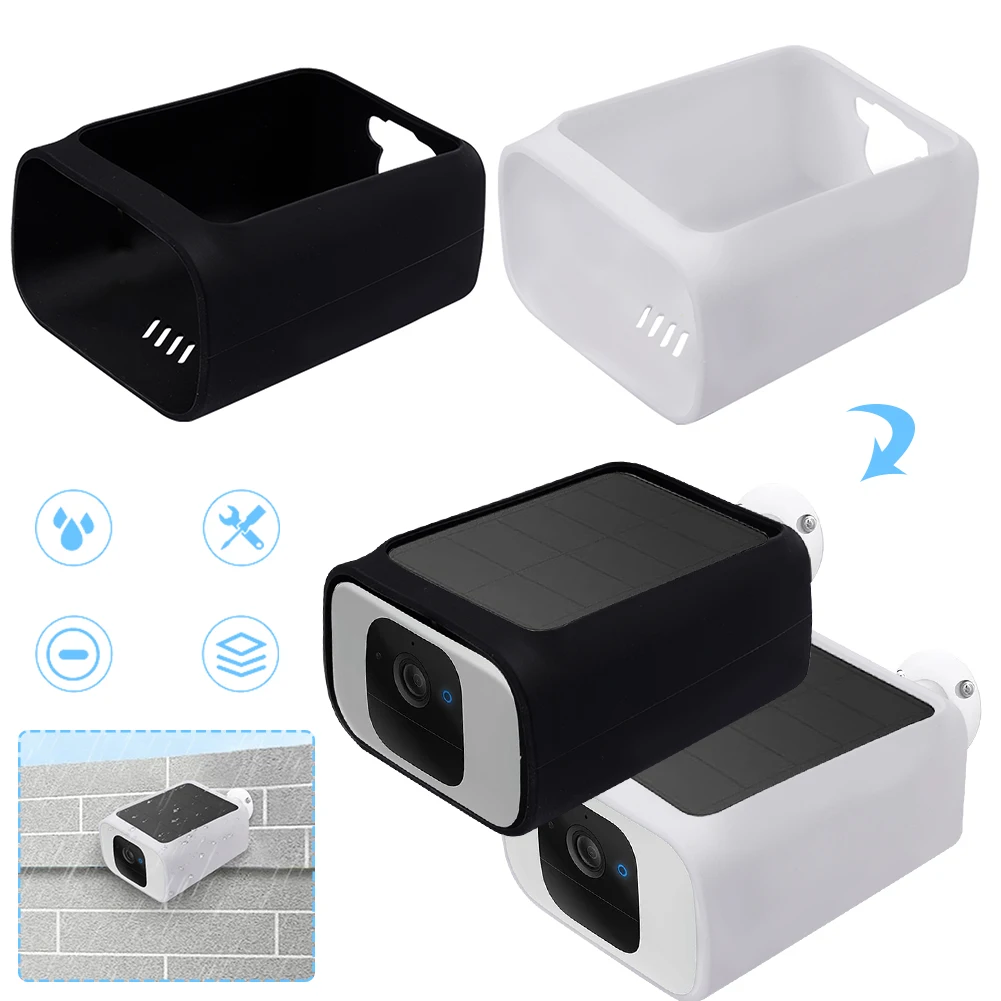 Copertura in silicone Pelle contro raggi UV e copertura protettiva antipioggia Copertura per fotocamera resistente alle intemperie per Eufy Security S230 SoloCam S40