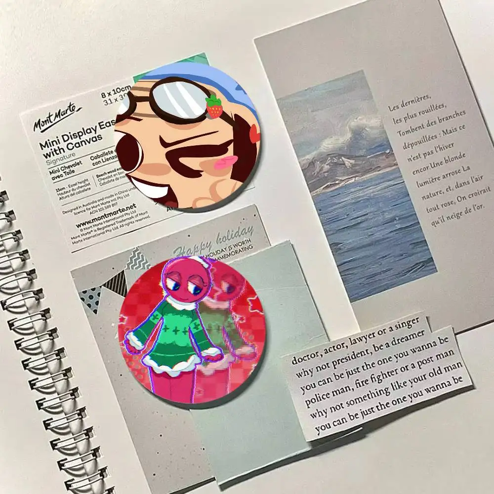 D-Dandys World Meme Astro insignias redondas exquisitas broches de insignia pines creativos para ropa sombrero mochila accesorios de regalo S