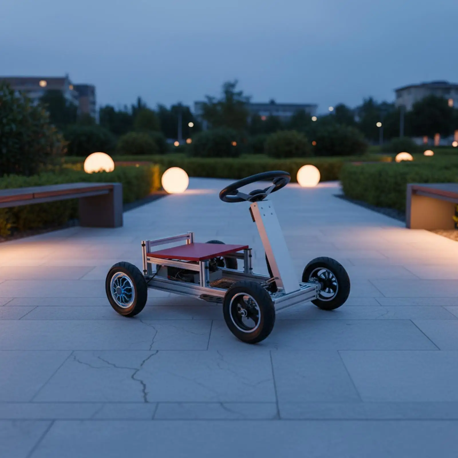 

Go Kart Steering Wheel Durable Metal Components Flexible Knuckle Parts for DIY Four Wheel Electric Motorcycle