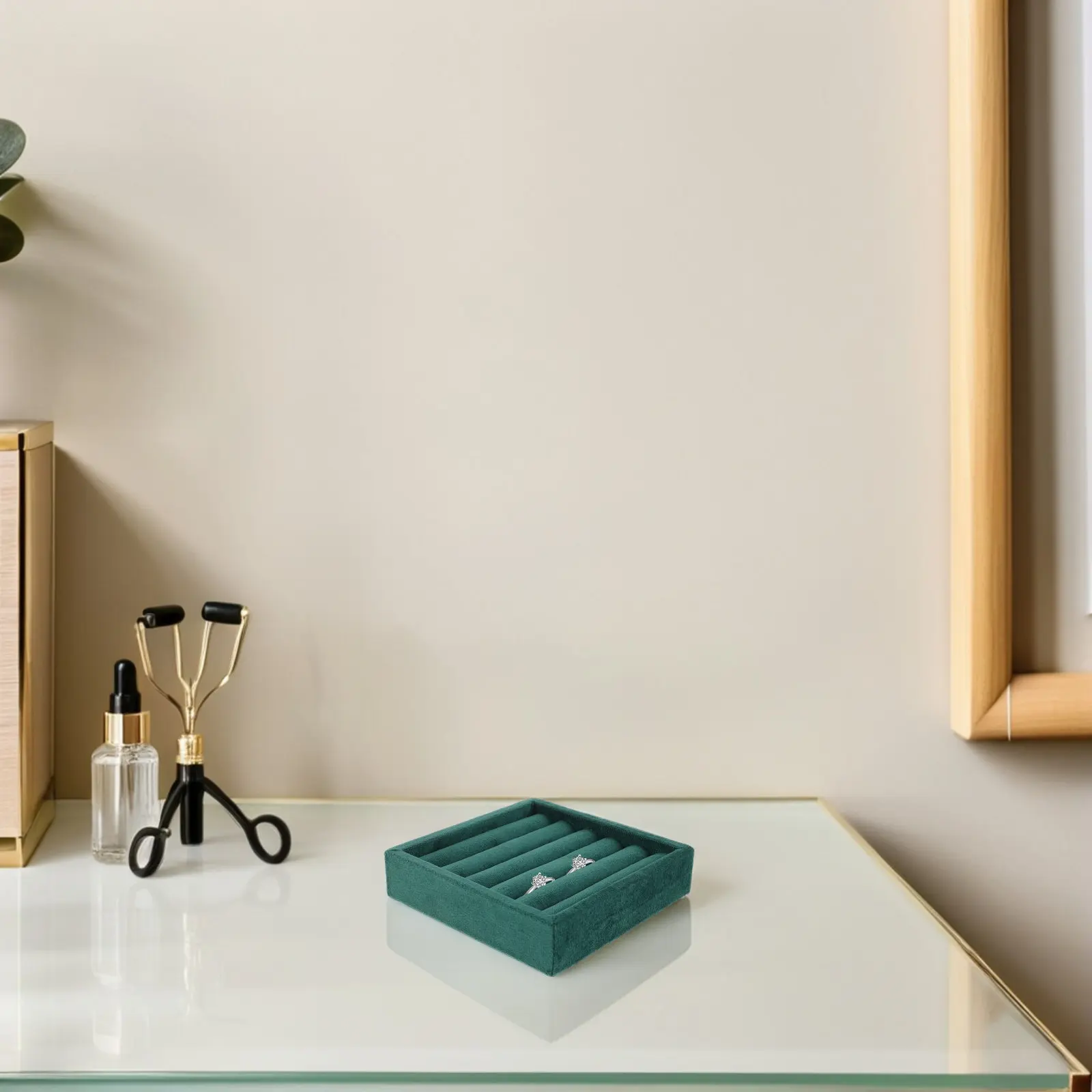 

Органайзер для колец с 5 отделениями, штабелируемый лоток для украшений, вставка в ящик для колец и серег, держатель для колец