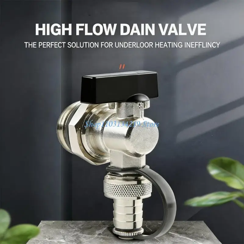 N5KC Metal Underfloor Heating Distributor Valves Heating Radiator Water Heater Valves Water Separator Floor Heating Drain Valves