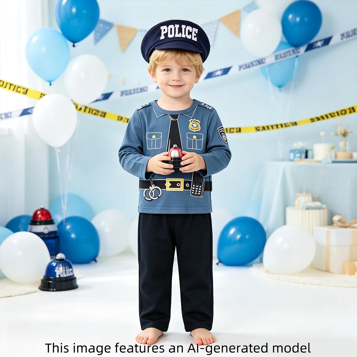 Toddler Halloween Clothing Set Baby Carnival Firefighter Police Cosplay Costumes Infant Novelty Outfit Clothes