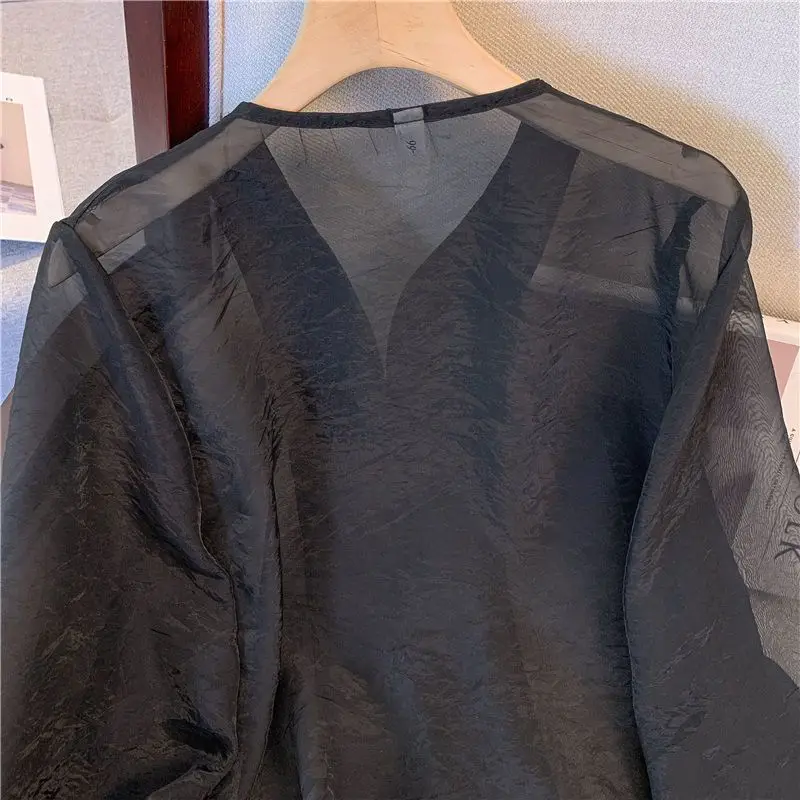 

Новая солнцезащитная одежда в китайском стиле в стиле ретро с простой пряжкой, новая свободная дышащая верхняя темпераментная куртка