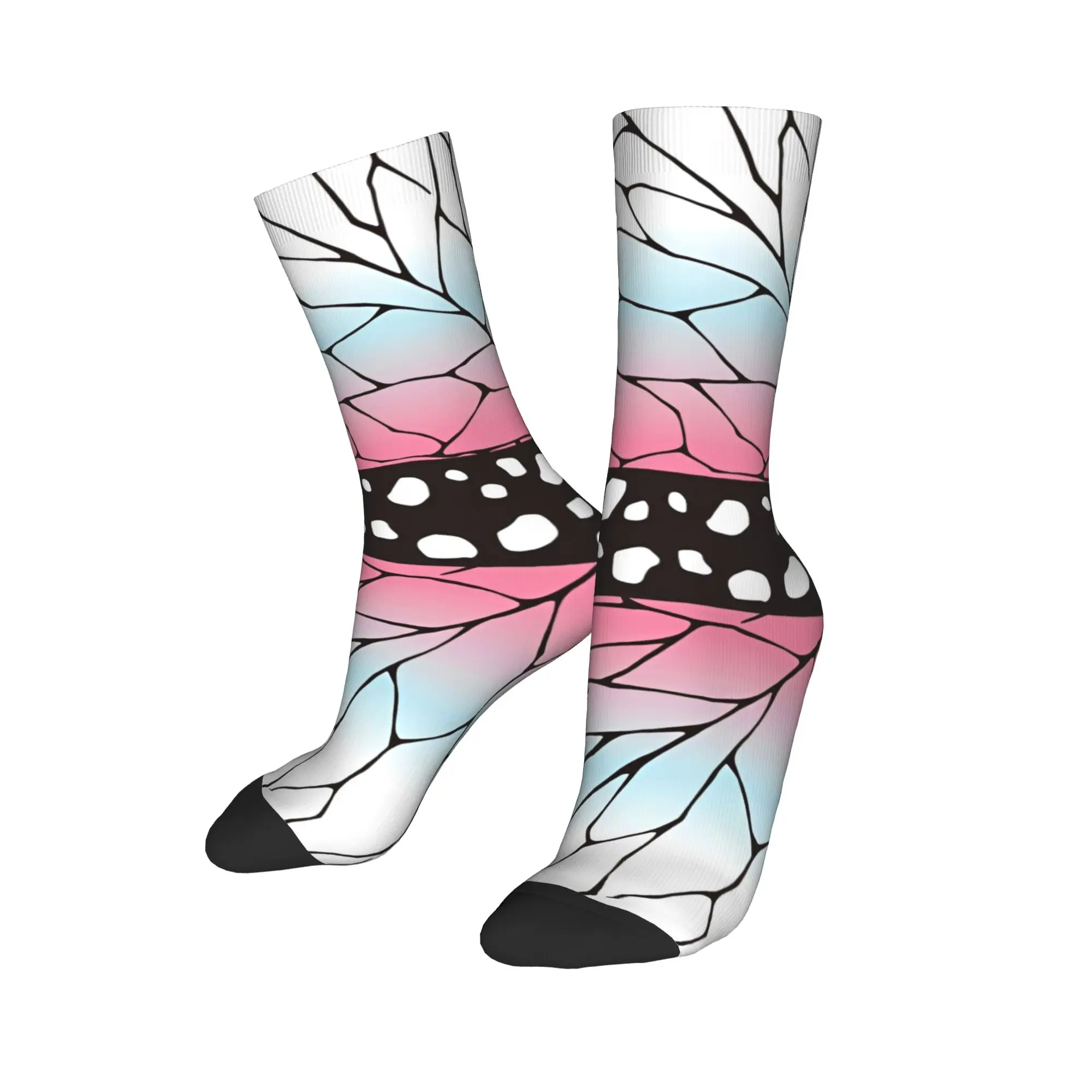 Demons Slayers Anime Socks Men's Women's Polyester Fashion Socks High Quality Spring Summer Autumn Winter Middle Tube Socks