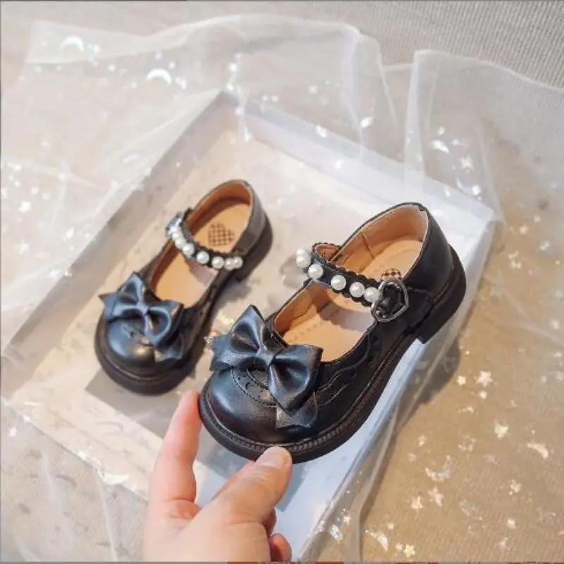 

Children's Small Leather Shoes Spring Autumn New Girls' Baby Genuine Leather Soft Sole Fashion Single Shoes Brown Size 23-35