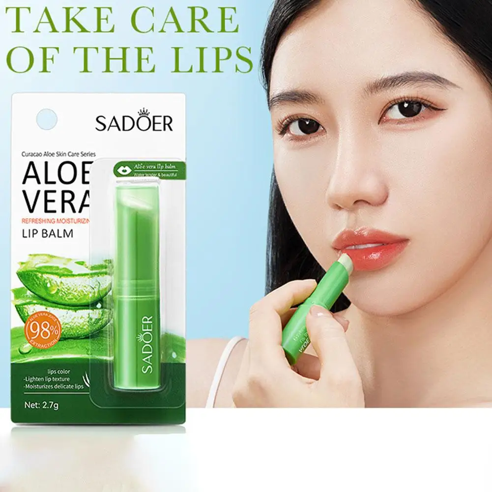 Vitamin C Aloe Coconut Lip Balm Moisturizing Anti Cracking Hydrating Repair Nourishing Lipstick Lips Skin Care Products