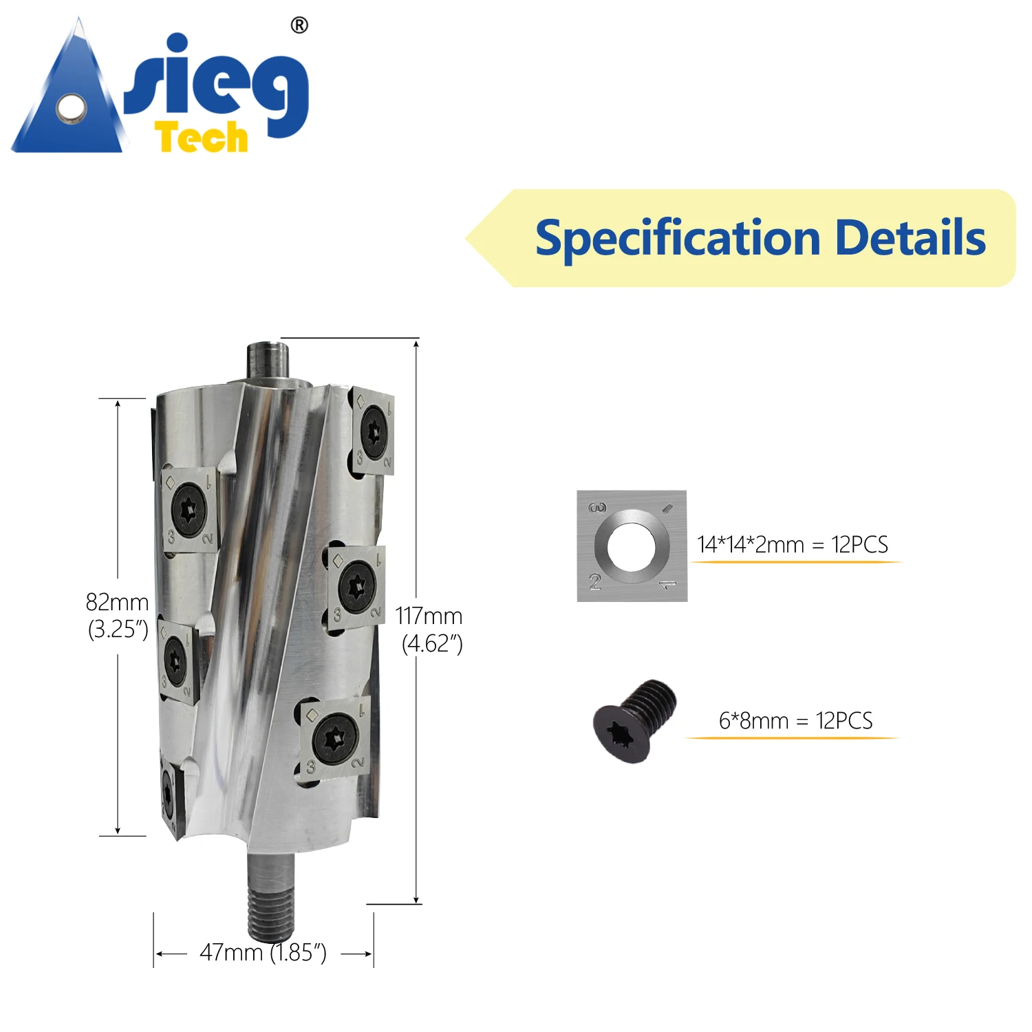 Helical Spiral Cutter Head Spiral blade shaft for Makita 1900B Wood Planer Thicknesser Machine Planer Blade