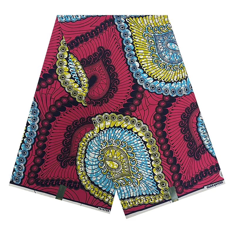 Tela de cera estampada holandesa, vestido Batik clásico africano, tela suave de algodón 100% garantizada, 6 yardas para vestido de fiesta