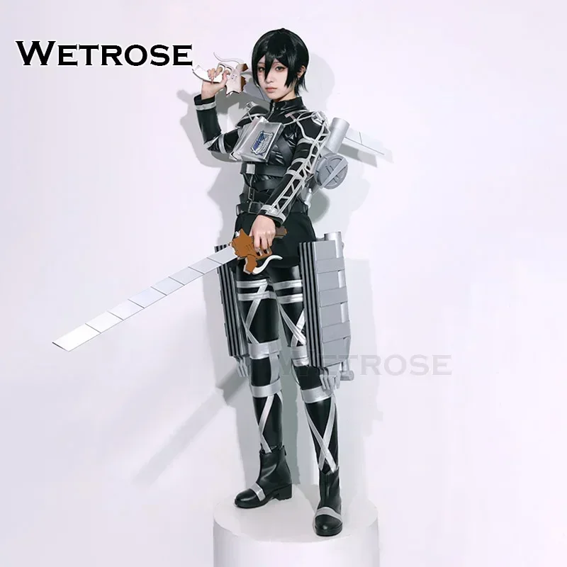 【Wetrose】In Stock Aot Cosplay Costume Final Season Titan Jean Levi Mikasa Ackerman Armin Connie Hange Eren Combat Suit