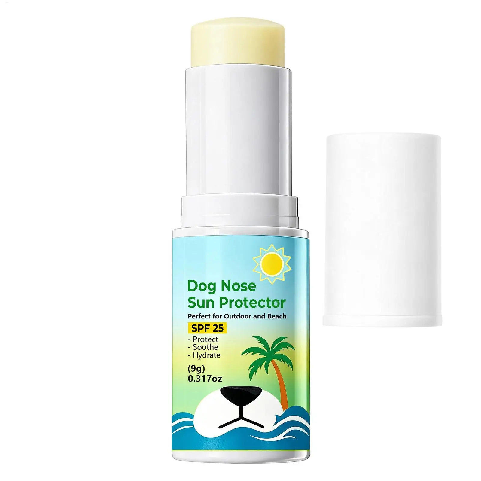 Protector Solar para Perros con FPS 25, Bálsamo Seguro, Suave, No Grasoso, Protección Solar Universal para Verano, para Perros, Dueños de Mascotas, Familiares y Amigos, para Actividades al Aire Libre