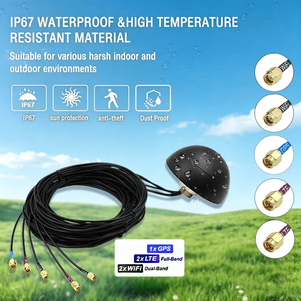 5-in-1-lte-mimo-wifi-mimo-gps-combo-antenna-ip67-waterproof-outdoor-4g-lte-wifi-gnss-antenna-with-sma-male-5m-cable-for-vehicle