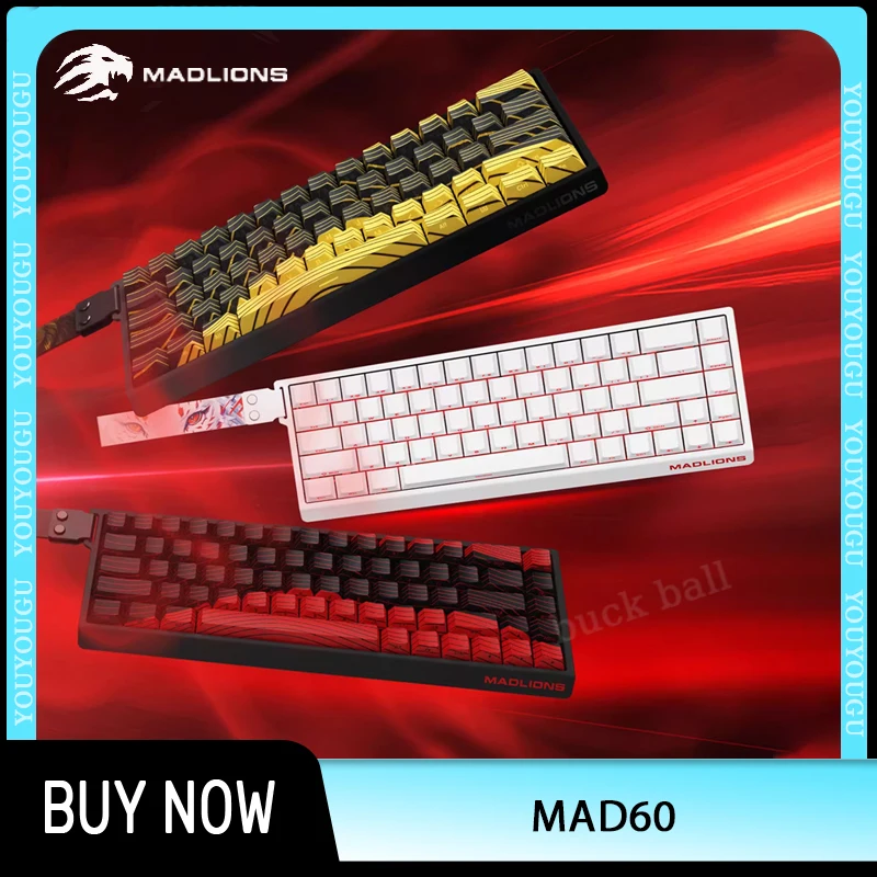 FGG Madlions MAD60/68 HE Mad 60he Magnetic Switch Mechanical Keyboard Wired Madcatz Mad 68he Valorant Custom Gaming keyboard