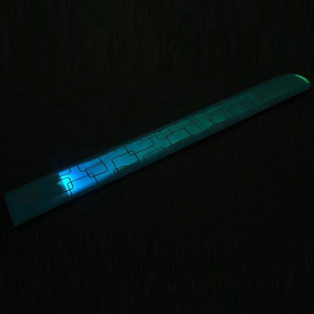 أساور صفعة مضيئة أساور معصم مضيئة وضوح عالية للأحداث الرياضية والحفلات الموسيقية للأطفال والكبار أربطة ذراع الكاحل عشوائية #1