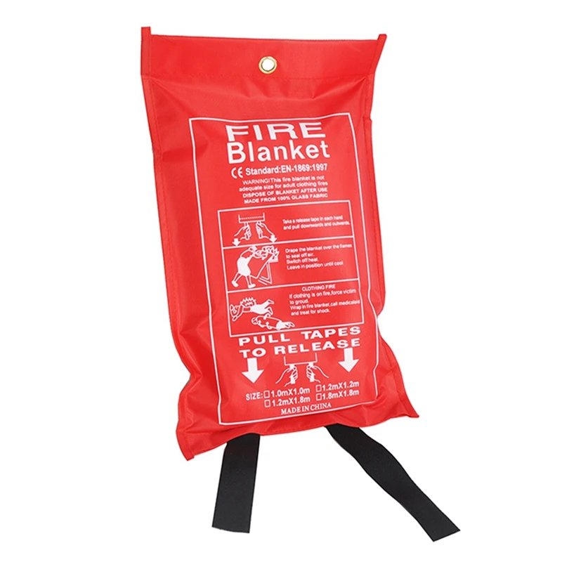 Fiberglass Fire Emergency Blanket Flame Retardant Blanket Emergency Survival Safety Cover