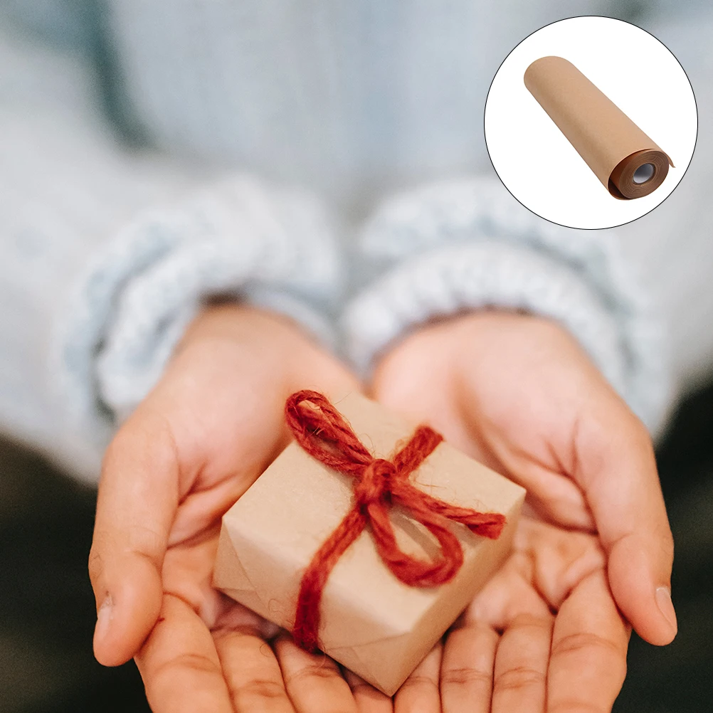 

1 Roll Kraft Paper Roll Smooth Premium Handicraft Paper For Gift Wrapping Bouquet Packing Diy Craft Decor Flower Packaging
