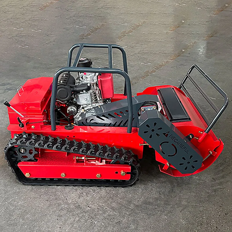 Customized Infront Wholesale Professional Grade 800mm Remote Control Lawn Mower Zero Turn Crawler Lawn Mower for Agriculture