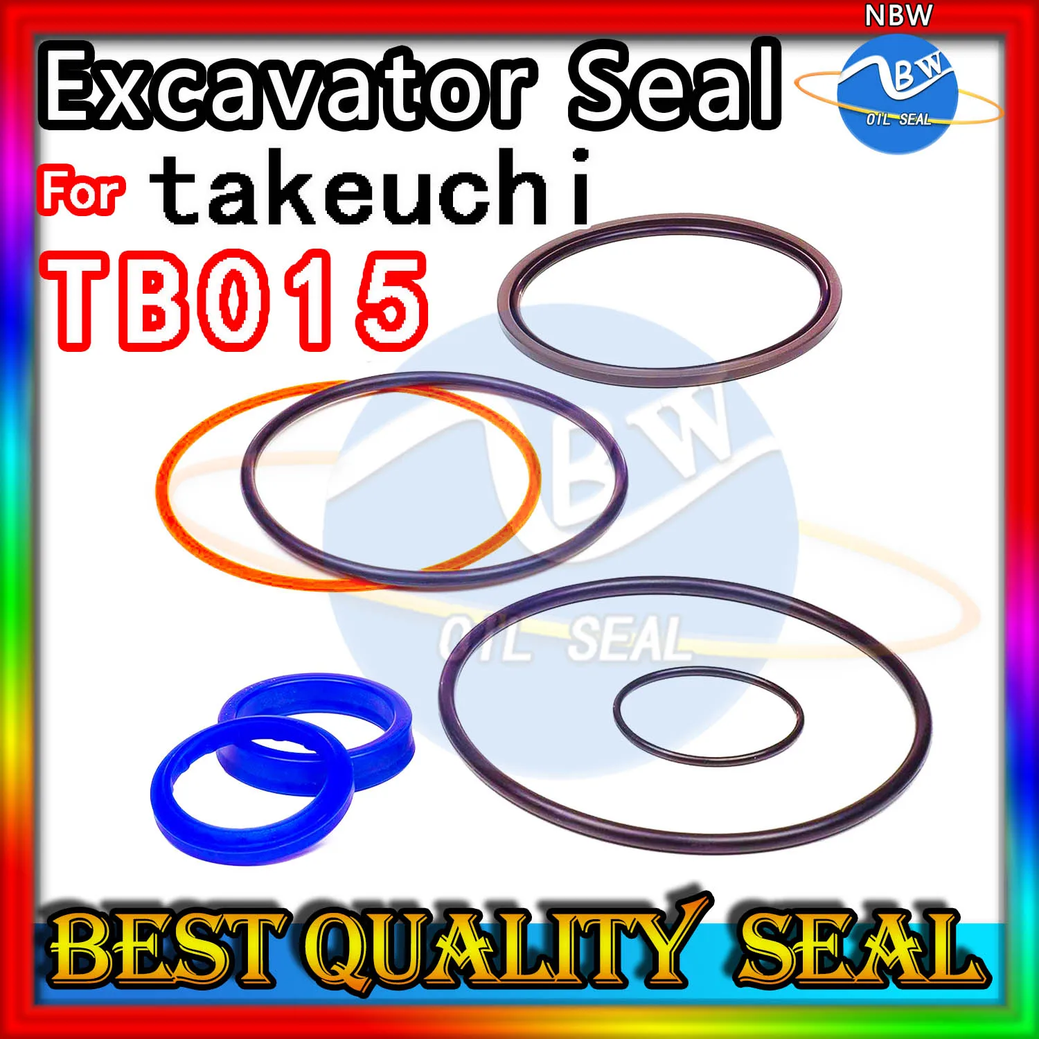 

For takeuchi TB015 Repair Kit Excavator Oil Seal Hydraulic Pump Digger Clamshell Shovel Adjust Swing Gear Center Joint NBR