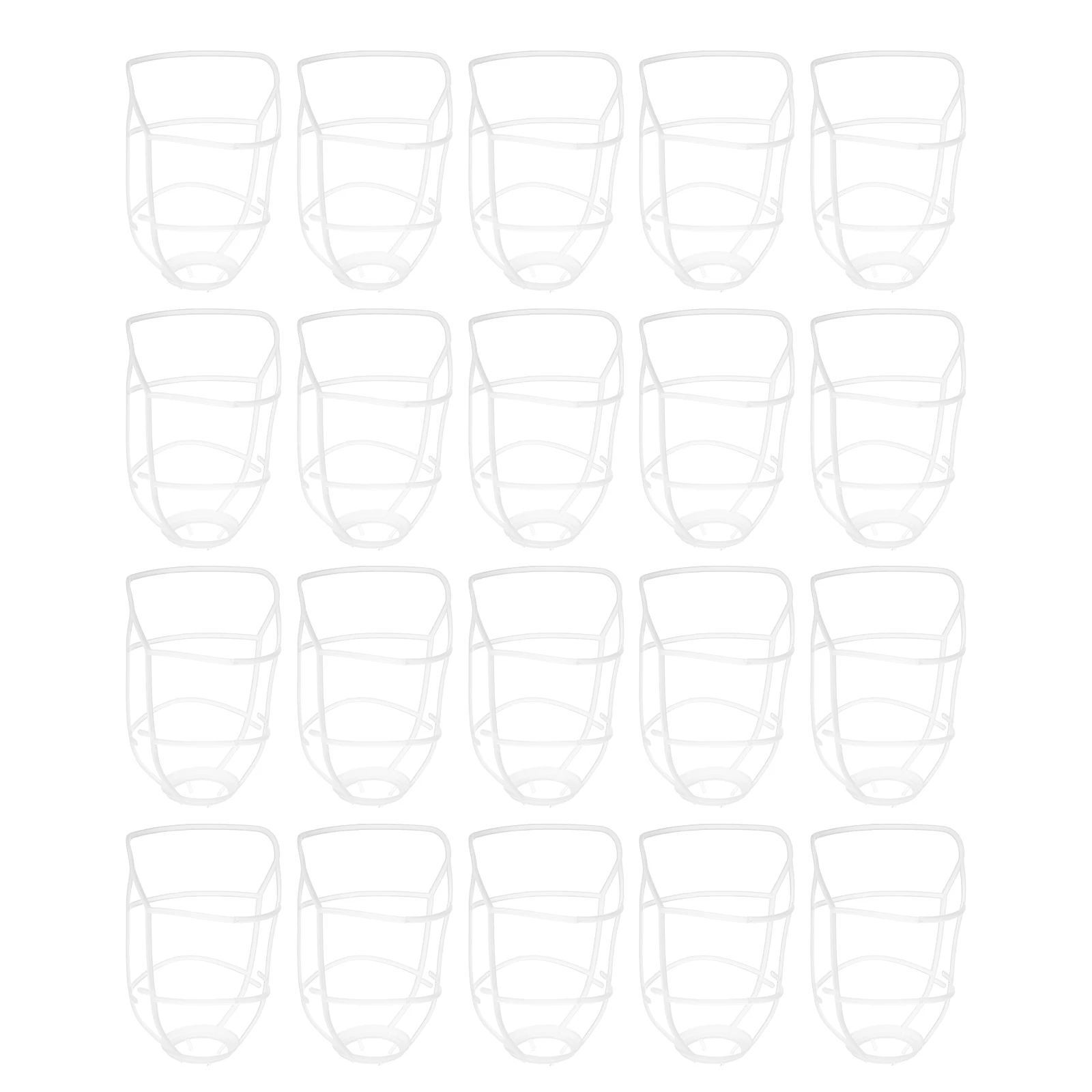 

20 PCS Infusion Mesh Bag Hanging Bottle Nets Clinic Holder for Stand Hospital Supplies Salt Water Cover White