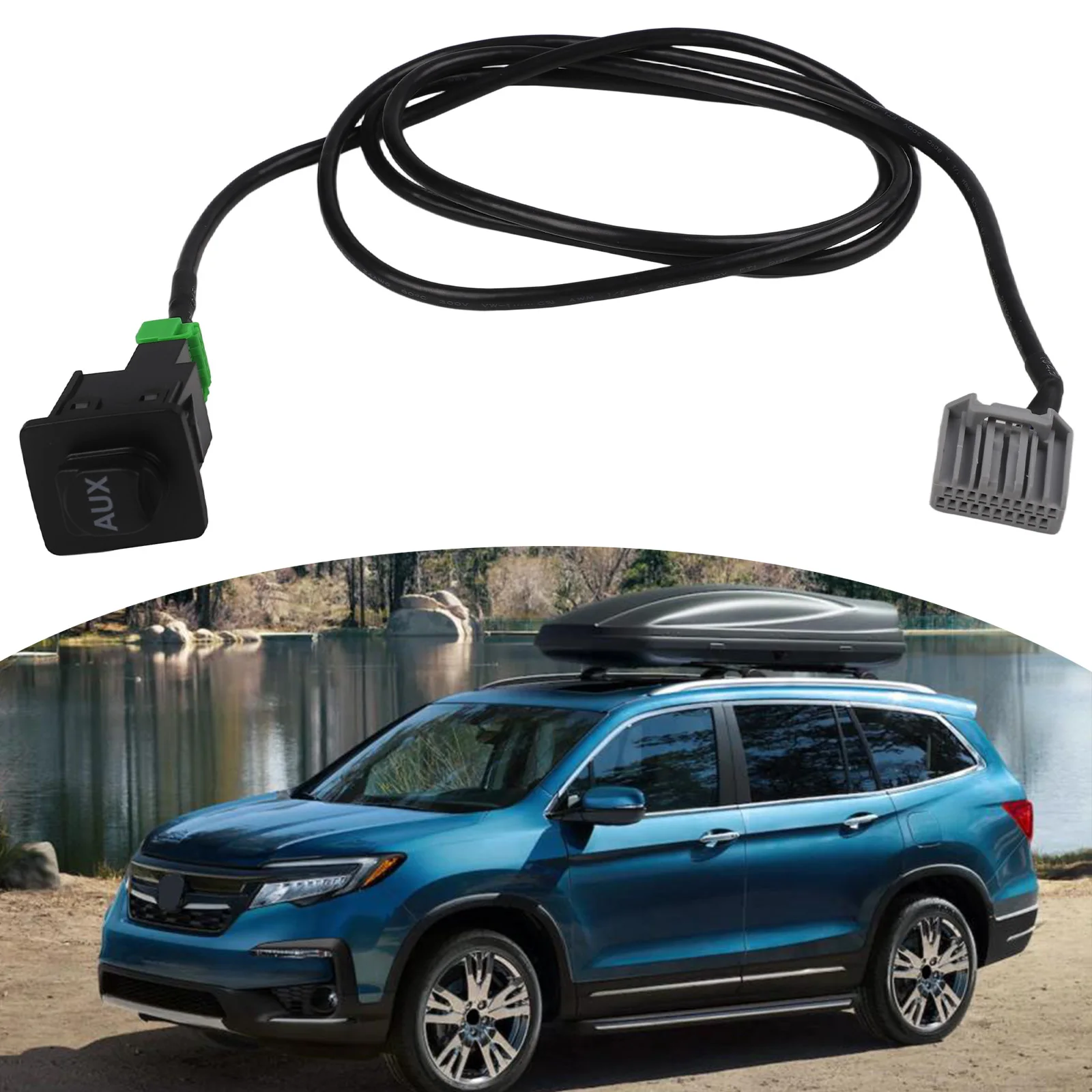 Car for Audio Cable AUX Audio Interface Center Console Installation Installation Direct ABS Material Fit For Acura