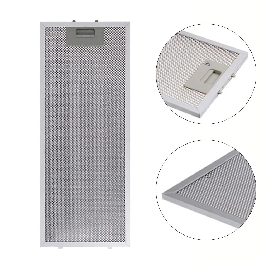 Silver Cooker Hood Filters Metal Mesh Extractor Vent Filter For Kitchen Extractor Fan Vent 192 X 471 X 9mm