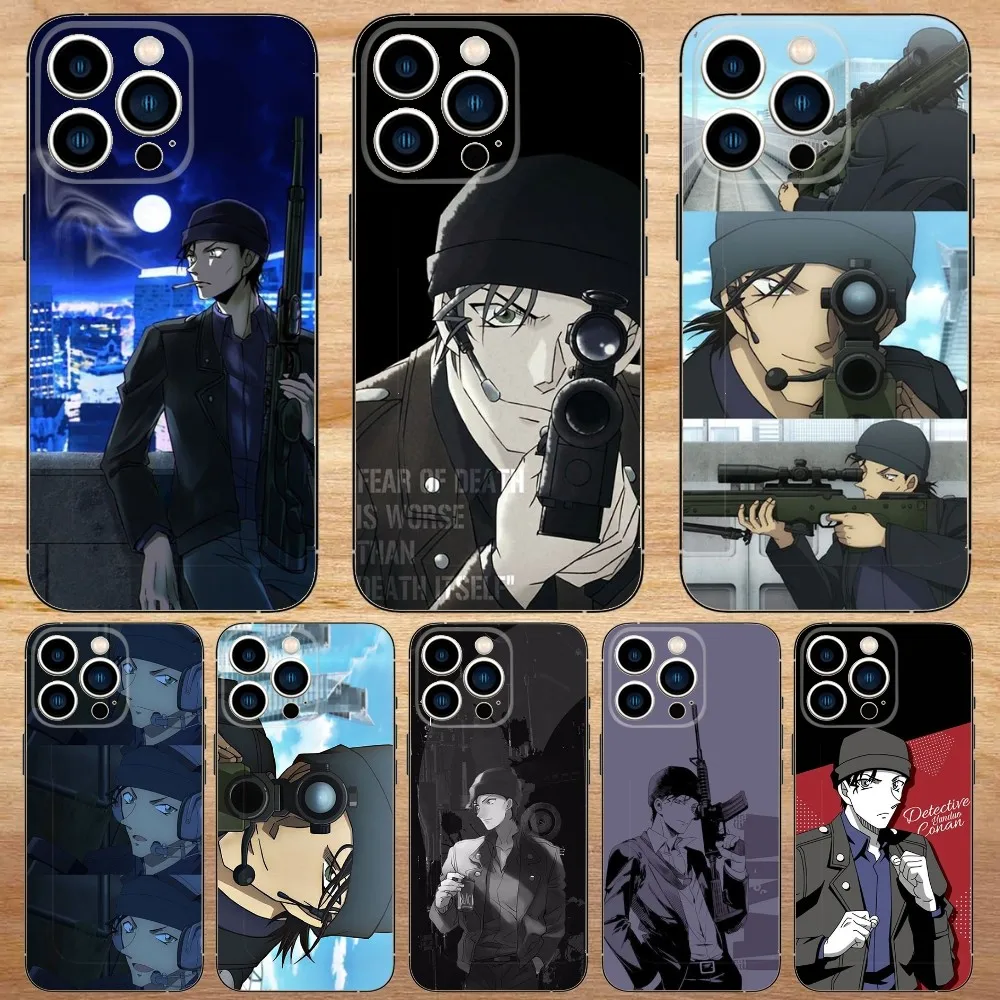 

Anime S-Shuichi Akai Phone Case For iPhone15,14,13,12,11,Pro,Max,Plus,Mini,X,XS,XR,8,7,6,S,Plus,SE Soft Black Case