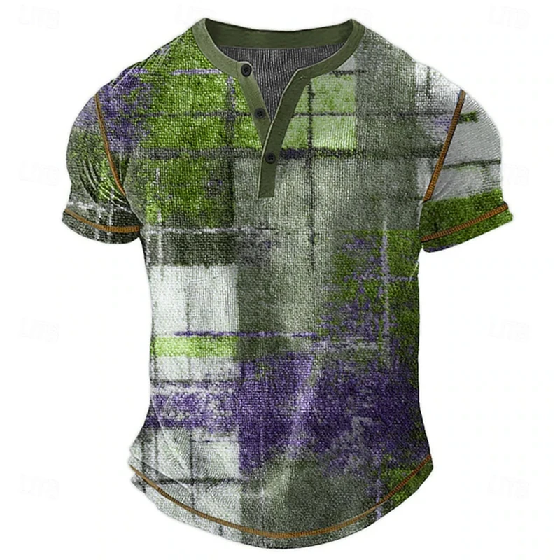 Herren Atmungsaktives Sommer-Poloshirt Outdoor Freizeit Sport Kurzarm-T-Shirt V-Ausschnitt Design Alltägliche Ausgehmode Oberteil – Detail 7