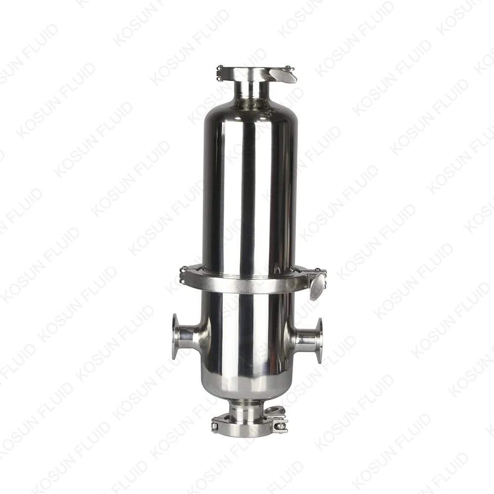 Stainless Steel Sterile Filter Housing Compatible With P-EG Compressed Air Gas Steam Sanitary Filtration Vessel