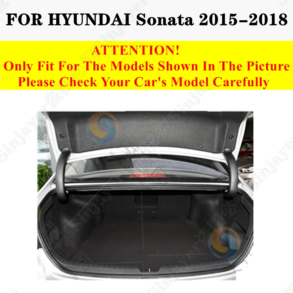 High Side Car trunk mat for Hyundai Sonata 9th 2018 2017 16 2015 XPE Rear Cargo Protect Cover Liner Tail Boot luggage Pad Carpet