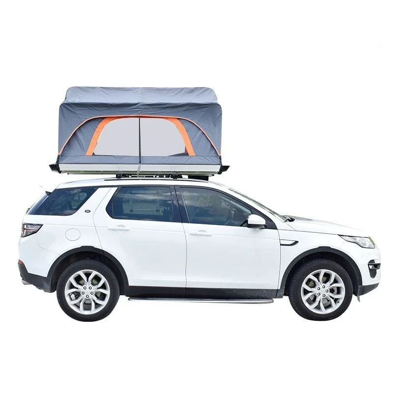 

Wholesale family self-driving camping camping aluminum roof tent outdoor rollover hard shell roof tent camping