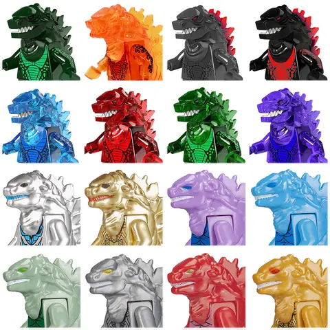New Movie Series Godzilla Blocks Mini Doll Children's Toy Building Block Anime Hobbies Boy Girls Collection Birthday Gifts Toys