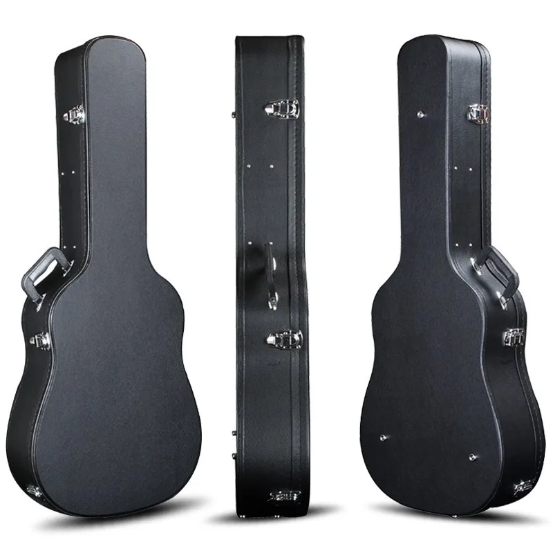 Guitar case 40-inch 41-inch folk guitar  Shockproof and drop-proof wooden leather  Guitar case