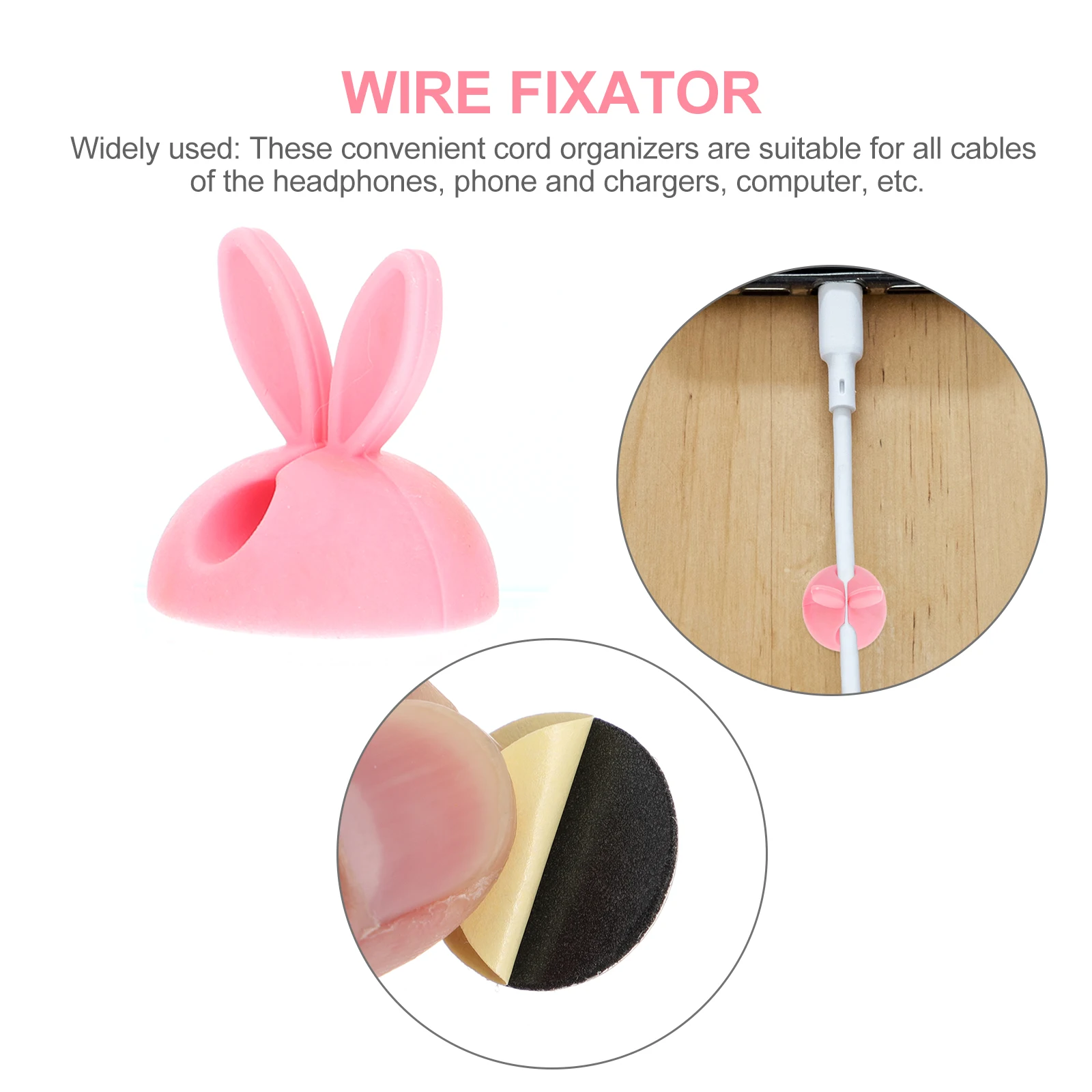 

32PCS Ear Cable Clips Adhesive Wire ganizer Desktop Cord Fixer Accessories Cable Management Solution Zero