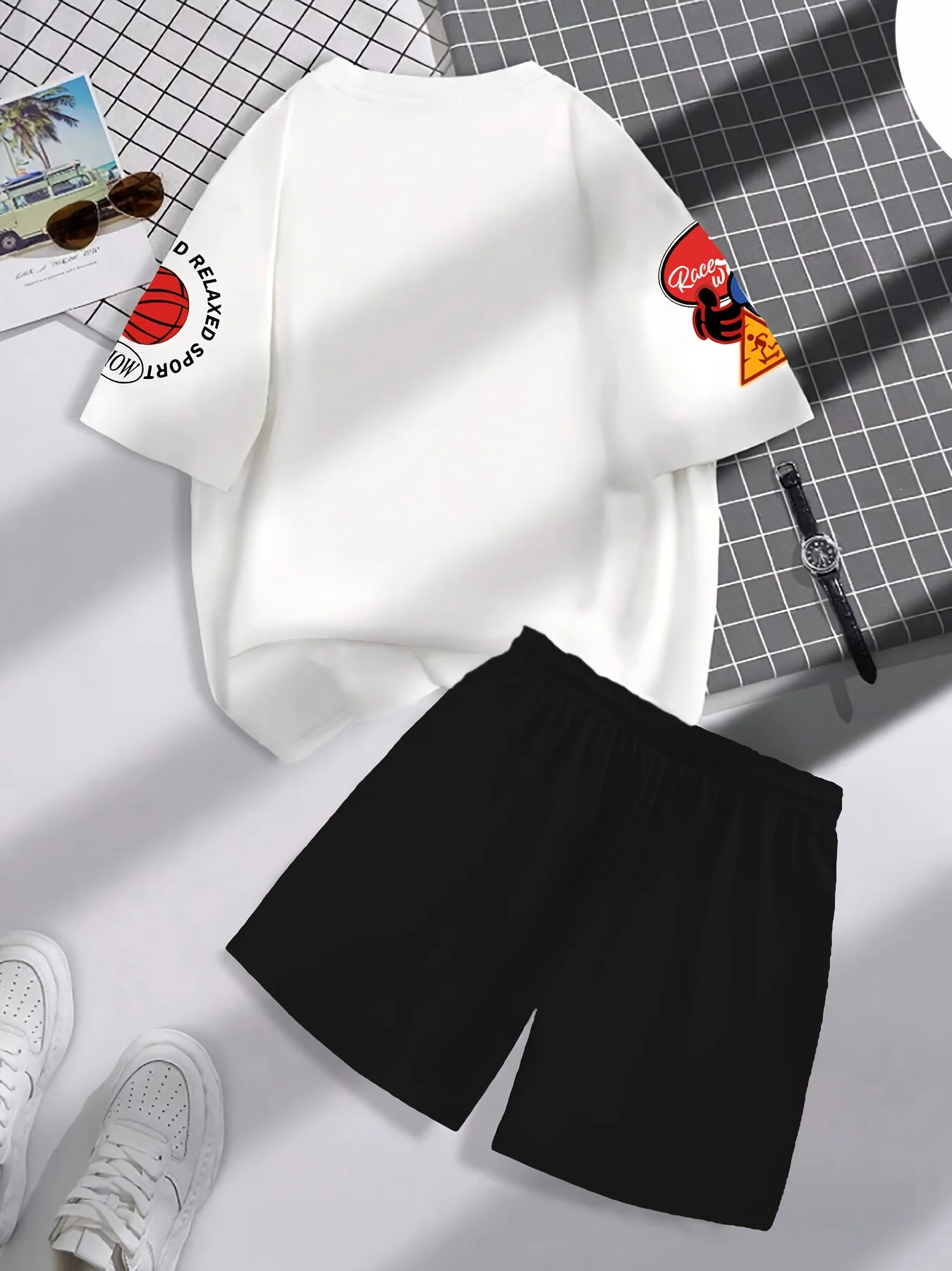 Summer 2025 new casual fashion 3D printed soft, comfortable, lightweight and breathable men's set - Image 4