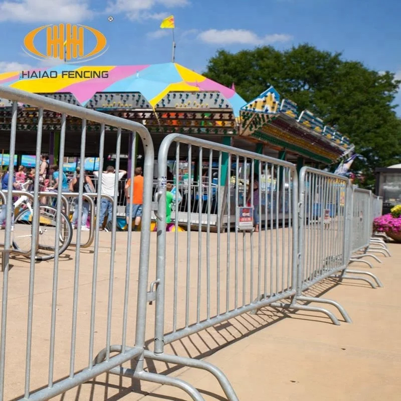 custom.Portable Outdoor 1.5m Steel Security Crowd Control Barricade Concerts Events Parking Traffic Barriers