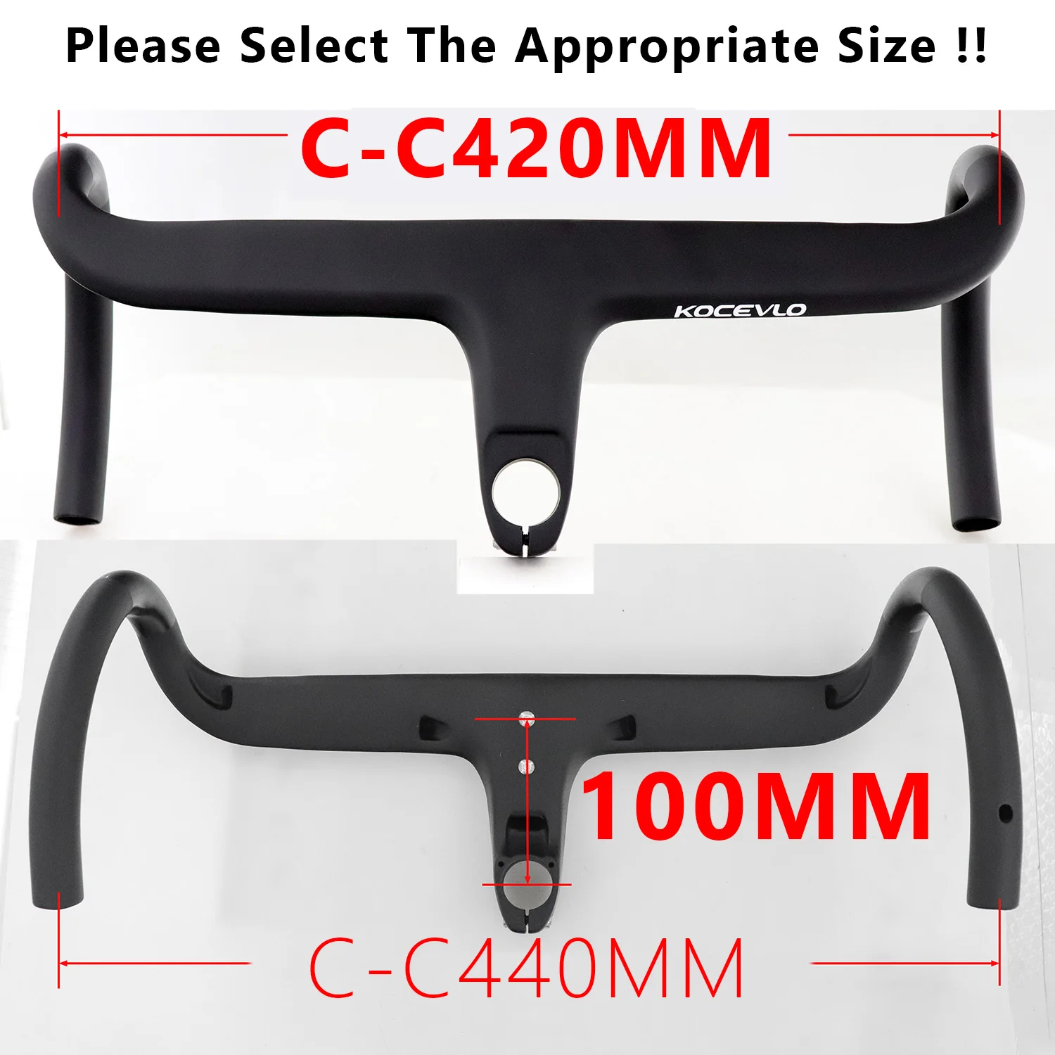 KOCEVLO X01 Racefiets Full Carbon Stuurpen Geïntegreerd Fietsstuur Voor 28.6mm Met Spacers Fietsen Onderdelen Accessoires