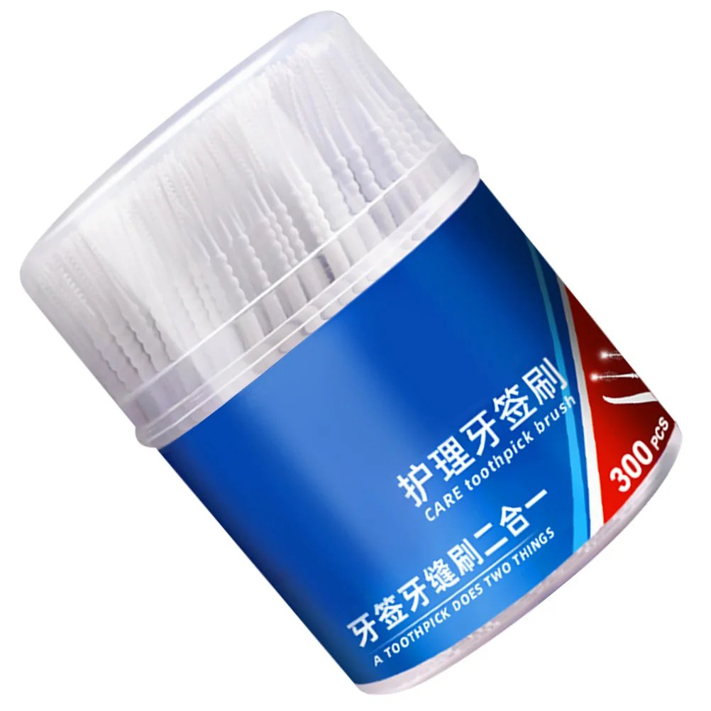 

300Pcs Interdental Floss Brush Double Ended Toothpick Cleaner Disposable Dental Picks Oral Hygiene Maintenance Teeth Care Tools