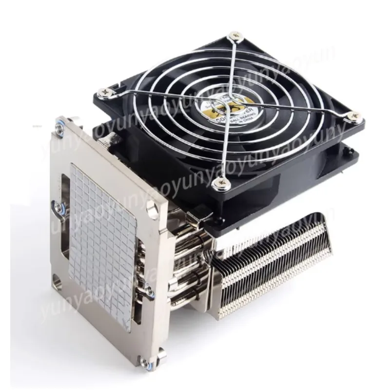6 Heat Pipe 205W LGA3647 4U Side Blow CPU Radiator Rectangle Server Cooling Fan High Power Heat Dissipation Accessory